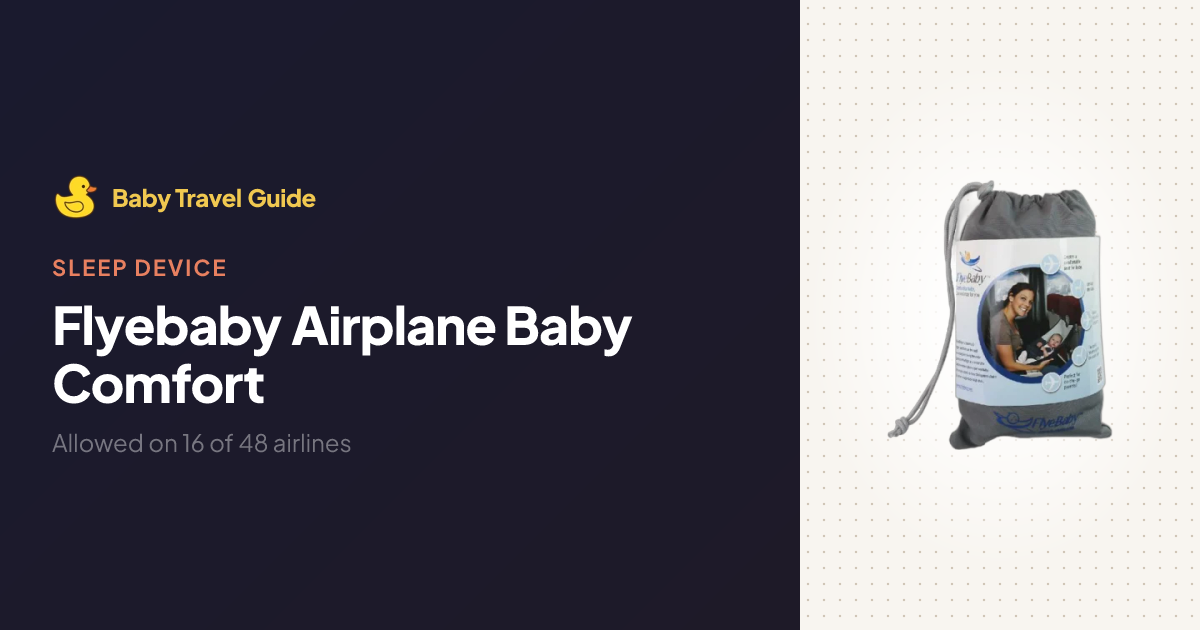 Flyebaby Airplane Baby Comfort: Can You Use It on a Plane? | Baby ...